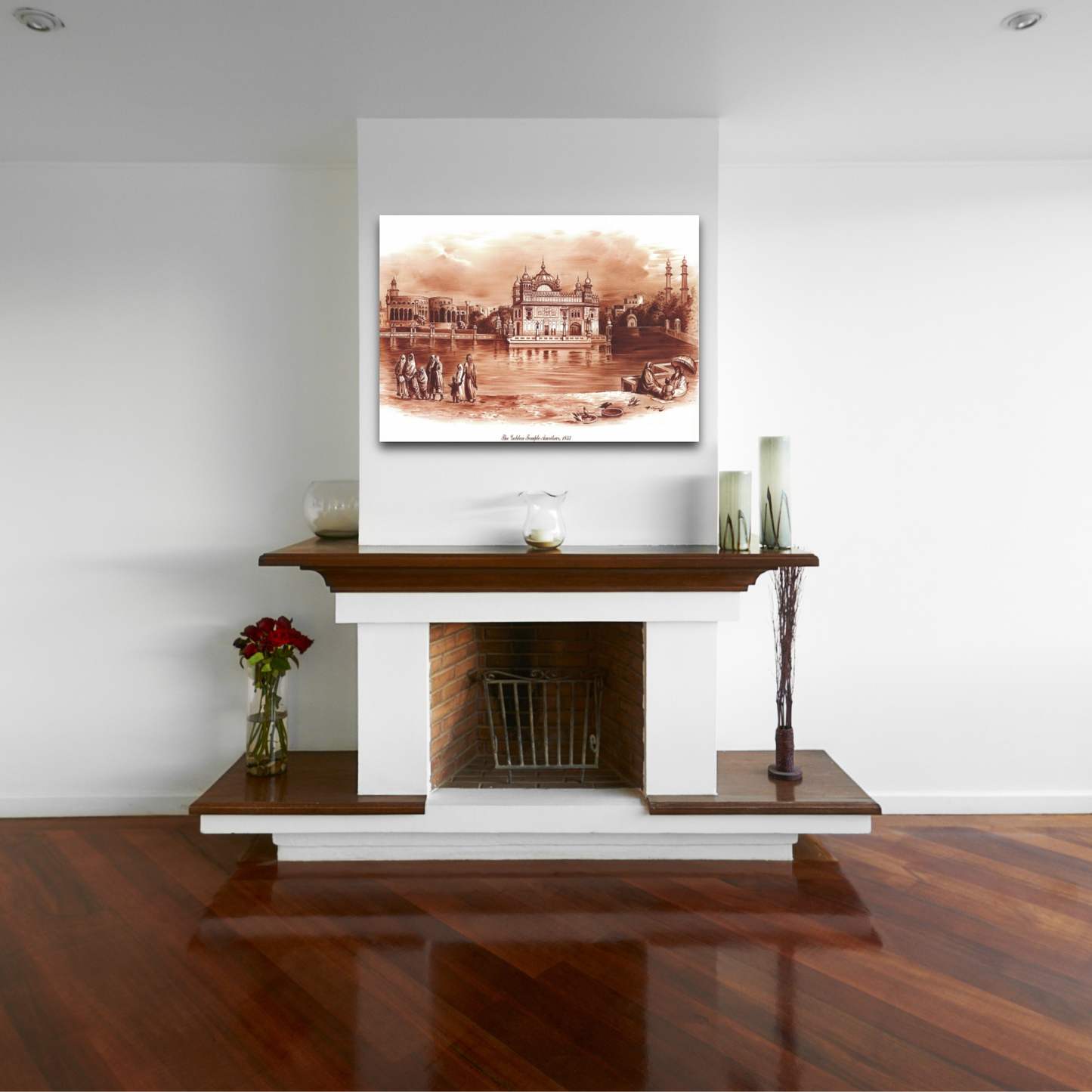 Golden Temple Amritsar 1833 - Brown